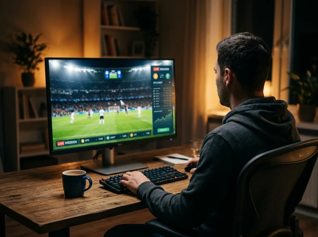 Live wedden crypto in-play betting